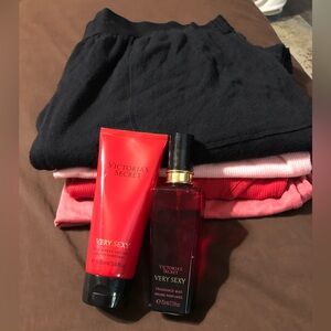 Victoria's Secret 4 piece Intimates with Very Sexy lotion brand new and mist Set